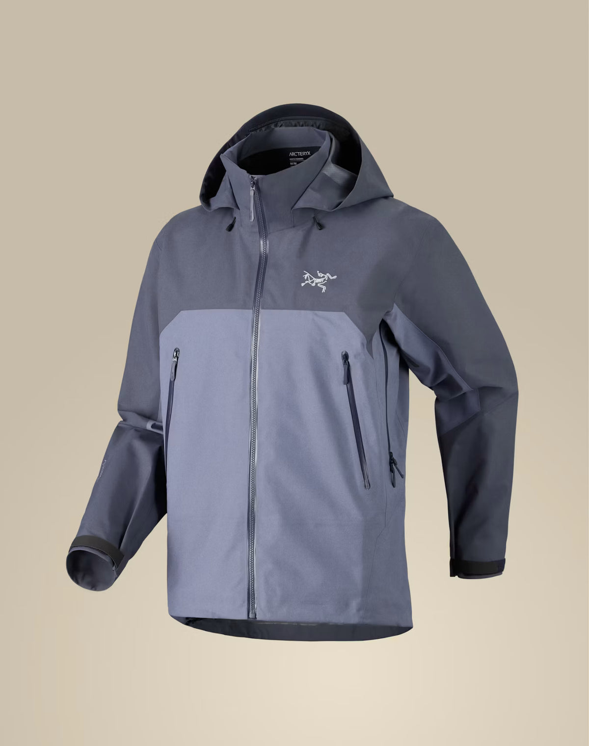 Arc'teryx Beta AR Unisex GORE-TEX PRO Hooded Hardshell Jacket in Two-Tone Blue-Grey
