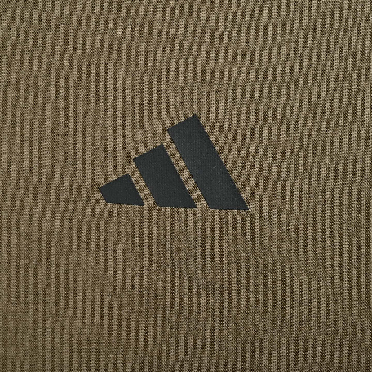 Adidas 3‑Stripes Olive Green Stand‑Collar Full‑Zip Track Jacket