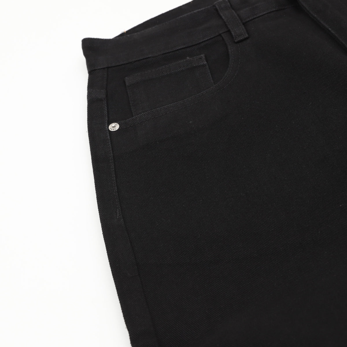 Balenciaga BB Laurel Embroidered Wide-Leg Jeans in Black