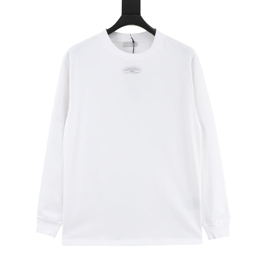 Dior Collection Hiver 2025 White Label‑Patch Long Sleeve T‑Shirt
