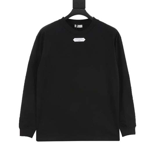 Dior Collection Hiver 2025 Black Label‑Patch Long Sleeve T‑Shirt