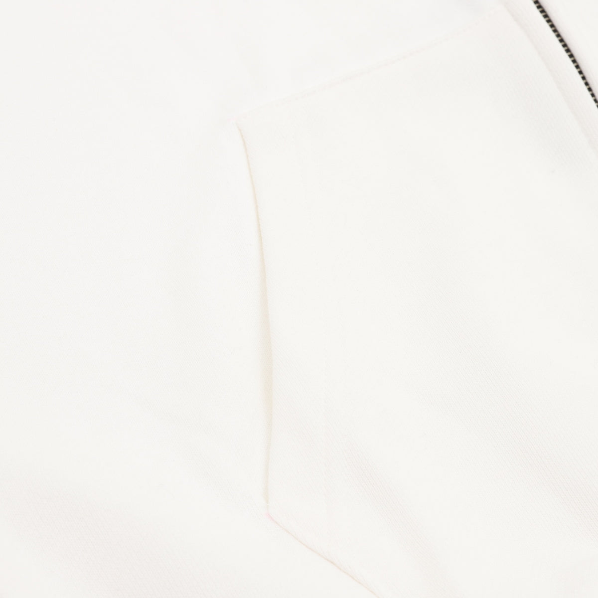 Balenciaga Blue Gothic Logo Zip-Up Hoodie in White