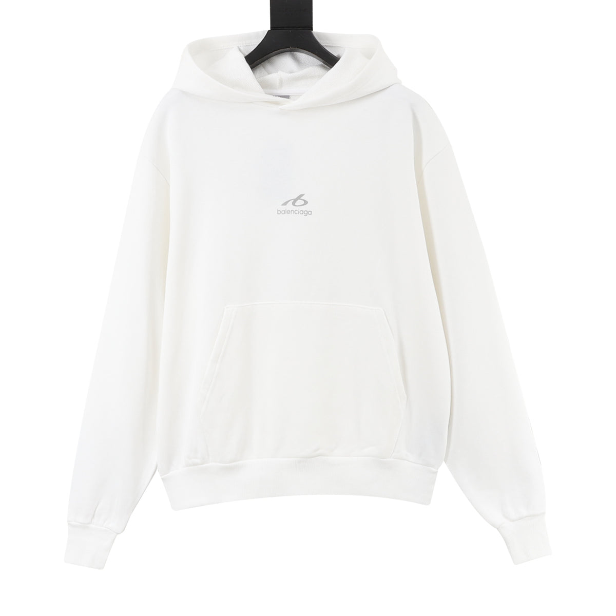 Balenciaga Loop Logo Hoodie in White