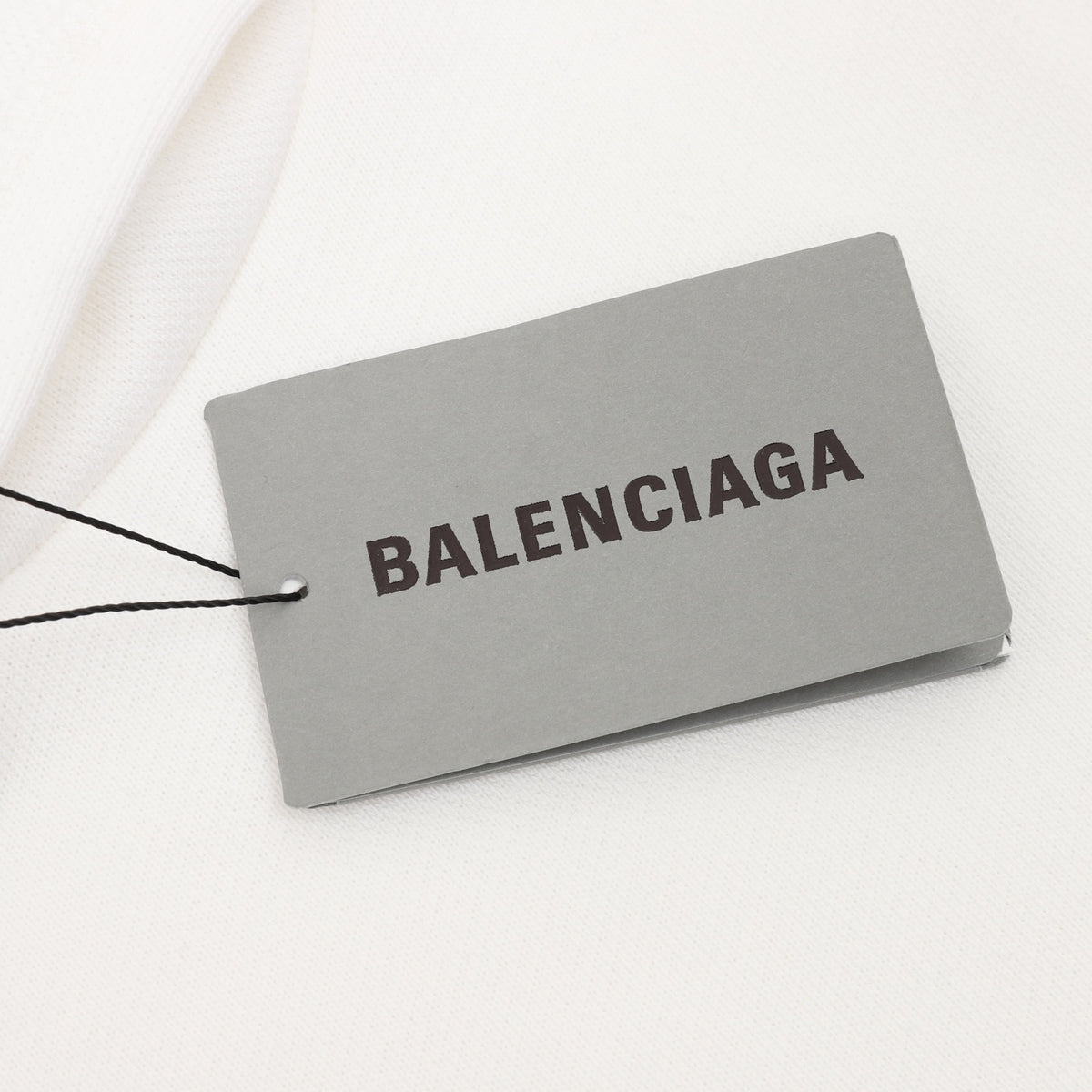 Balenciaga Loop Logo Hoodie in White