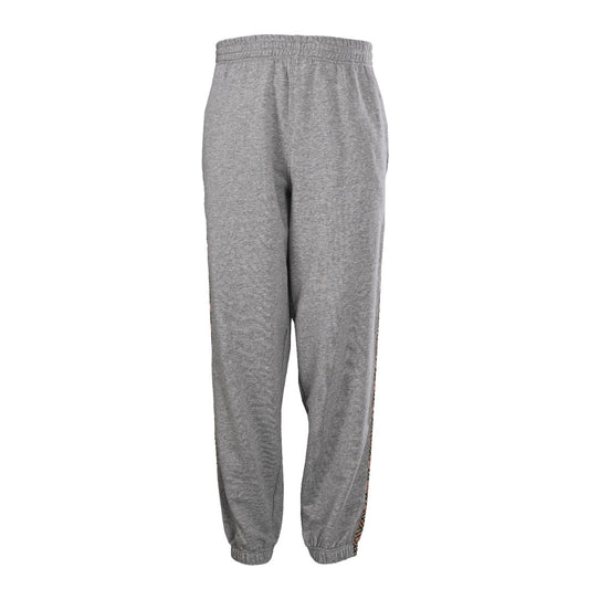 Burberry Heather Grey Vintage Check Side Stripe Jogger Pants