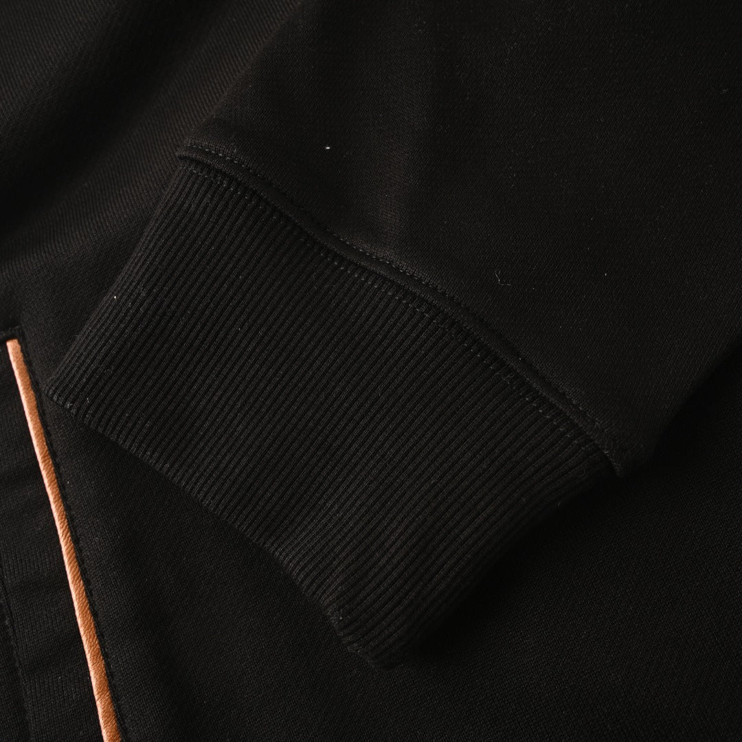 Brunello Cucinelli Black Full Zip Hooded Sweatshirt