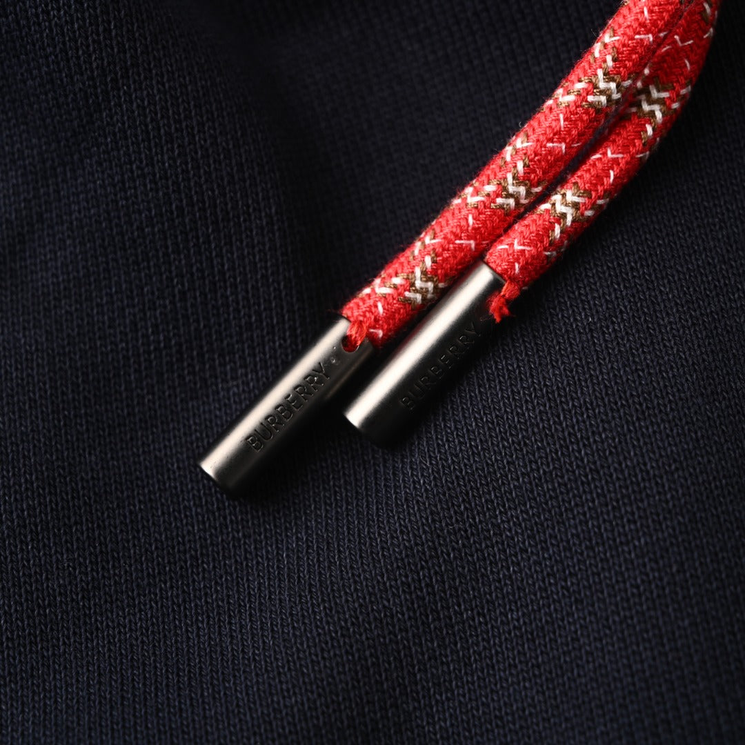 Burberry Navy Equestrian Embroidery Joggers