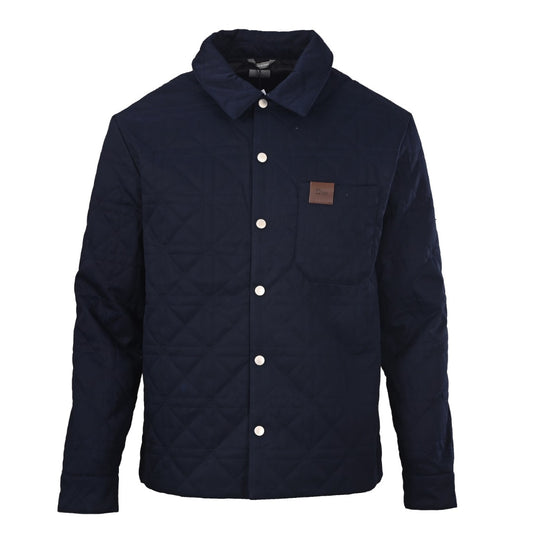 Dior Navy Diamond Quilted Overshirt Jacket