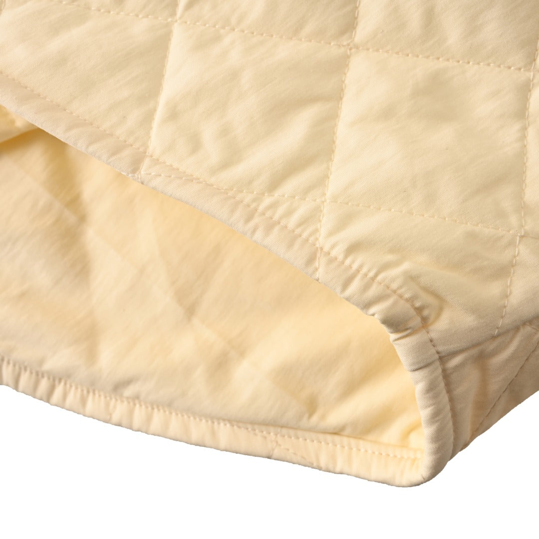 Bottega Veneta Cream Quilted Shirt Jacket