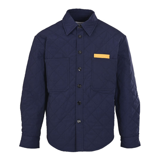 Bottega Veneta Navy Quilted Shirt Jacket