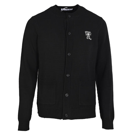 Acne Studios Black Bow Logo Knit Cardigan