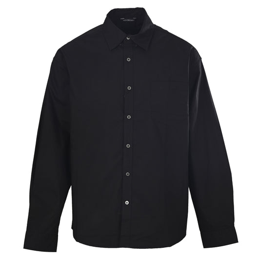 Balenciaga Black Spray Logo Back Print Long Sleeve Shirt