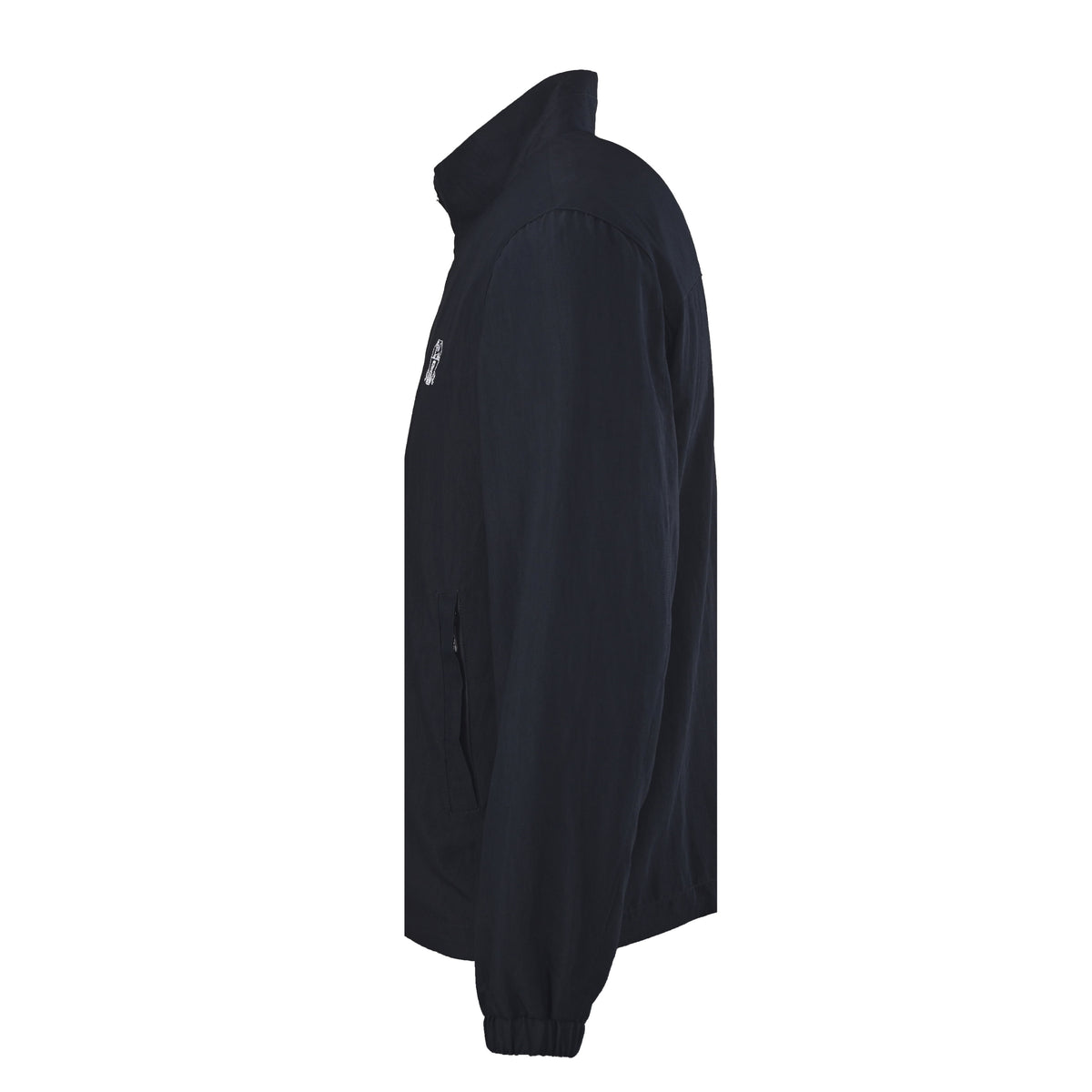 Brunello Cucinelli Navy Crest Embroidery Zip Windbreaker