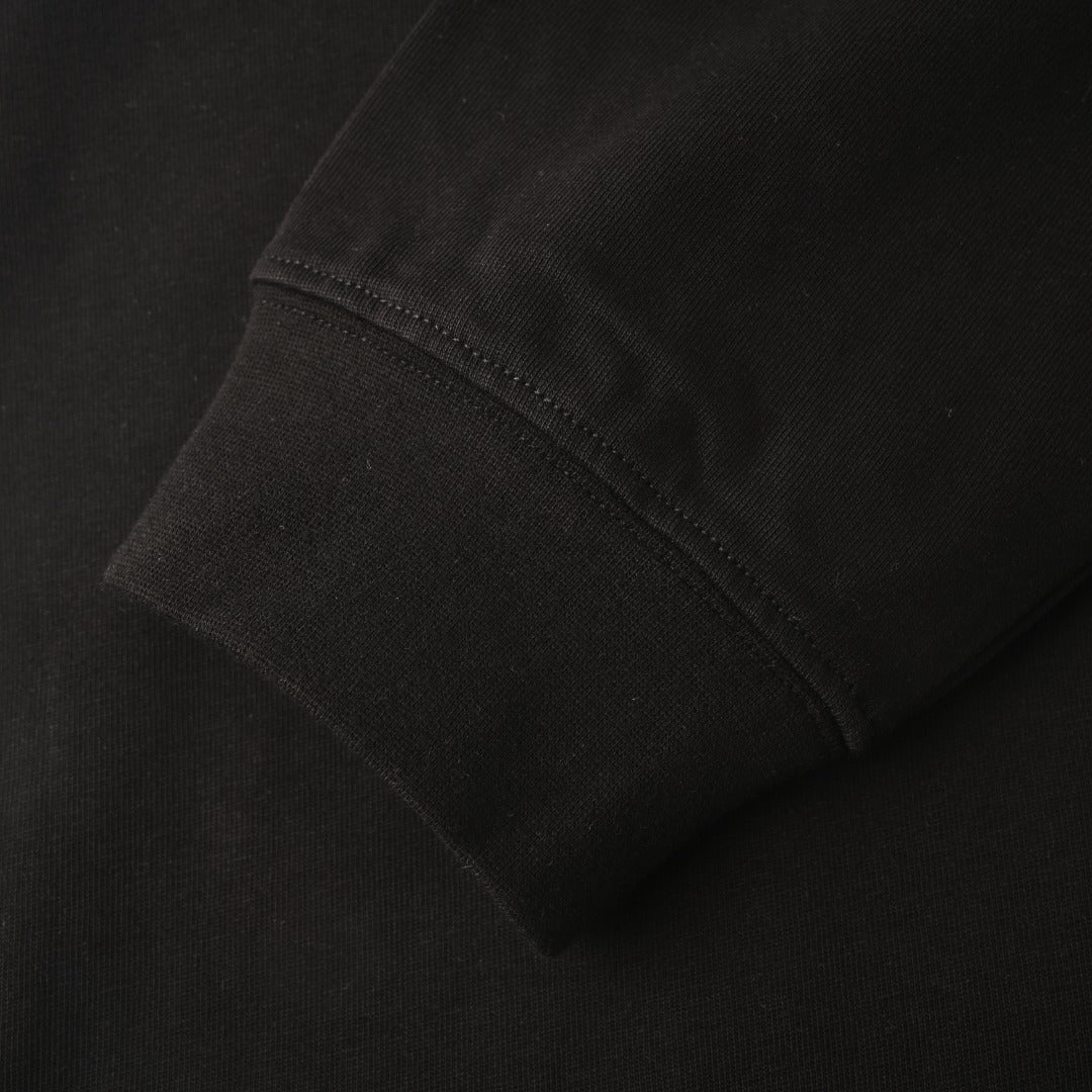 Balenciaga Black 01 Varsity Graphic Long Sleeve Tee